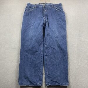 Vintage Boss Jeans Mens 37x27 Baggy 90s‎ Skater Hip Hop Wide Leg Baggy Blue USA